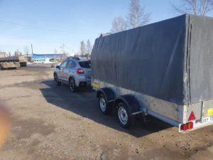 Движение с прицепом на легковом автомобиле